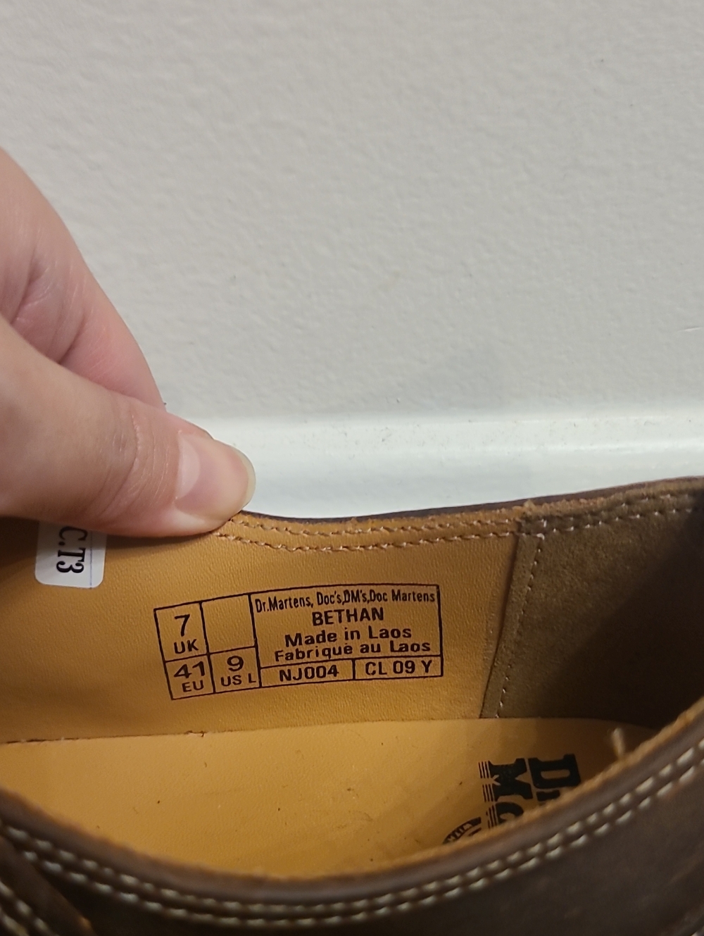 Dr Martens Bethan Crazy Horse Platform Mary Jane Shoes - Picture 7 of 8